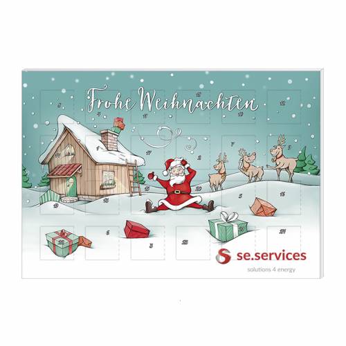 Schoko-Adventskalender Kompakt "Sliding Christmas"