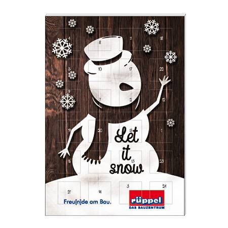 Mini-calendrier de l’Avent au chocolat « Let it snow »