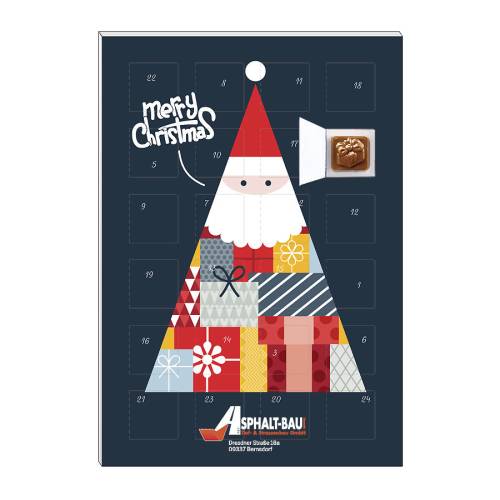Mini-calendrier de l’Avent au chocolat "Happy Holiday"